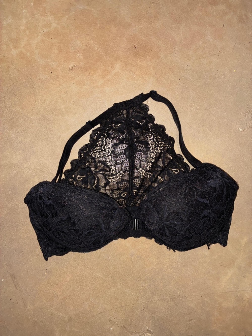 PINK Victoria secret snap front Lace Halter bra